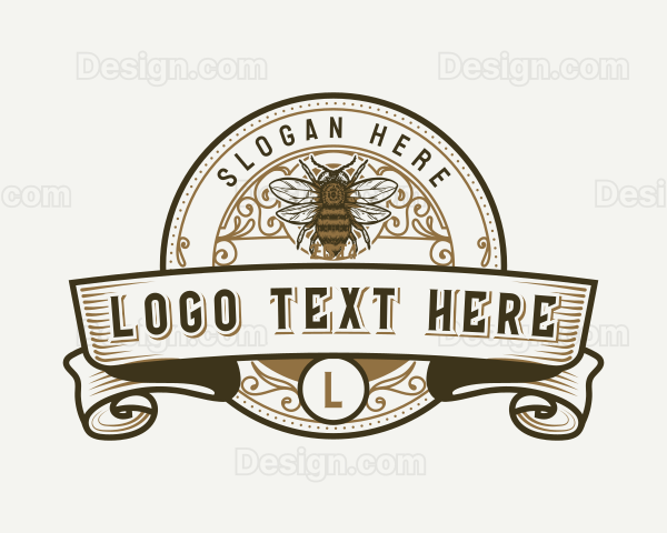 Organic Honey Bee Logo