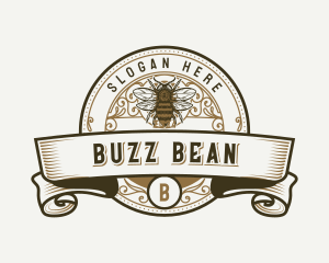 Organic Honey Bee logo design