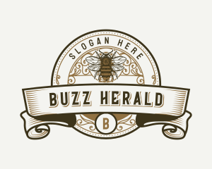 Organic Honey Bee logo design