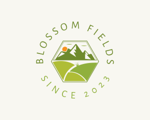 Mountain Grass Field logo design