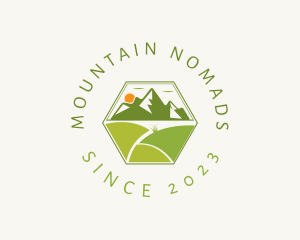 Mountain Grass Field logo design