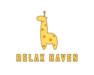Cute Yellow Giraffe logo