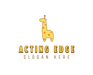 Cute Giraffe Toy logo design