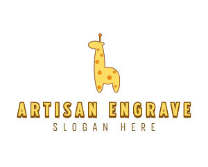 Cute Giraffe Toy logo design