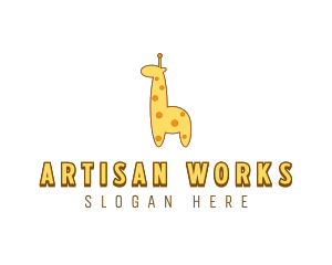 Cute Giraffe Toy logo design