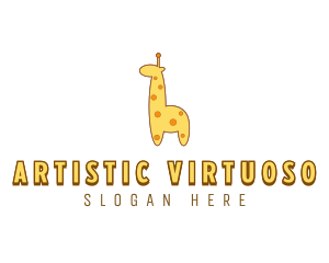 Cute Giraffe Toy logo design