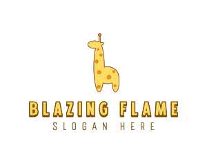 Cute Giraffe Toy logo design