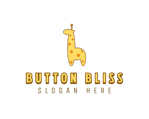 Cute Giraffe Toy logo design