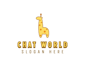 Cute Giraffe Toy logo design