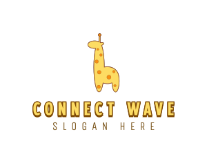 Cute Giraffe Toy logo design