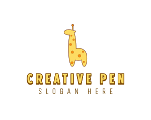 Cute Giraffe Toy logo design