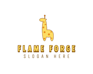 Cute Giraffe Toy logo design