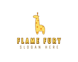 Cute Giraffe Toy logo design