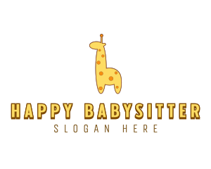 Cute Giraffe Toy logo design