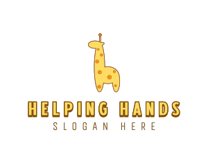 Cute Giraffe Toy logo design