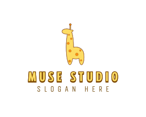 Cute Giraffe Toy logo design