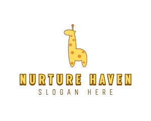 Cute Giraffe Toy logo design