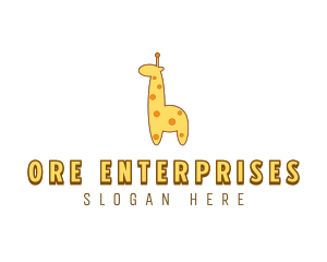 Cute Giraffe Toy logo design