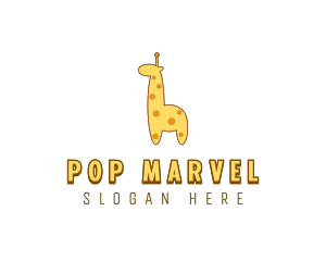 Cute Giraffe Toy logo design