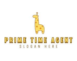 Cute Giraffe Toy logo design