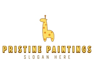 Cute Giraffe Toy logo design