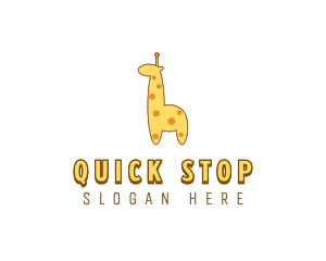 Cute Giraffe Toy logo design