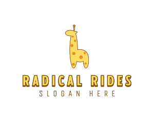 Cute Giraffe Toy logo design