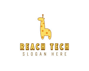 Cute Giraffe Toy logo design