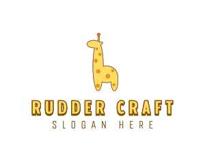 Cute Giraffe Toy logo design