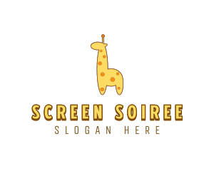 Cute Giraffe Toy logo design