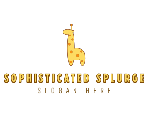 Cute Giraffe Toy logo design