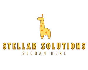 Cute Giraffe Toy logo design