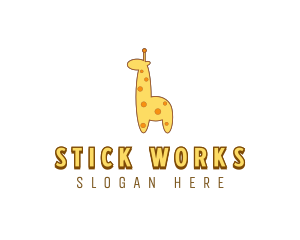 Cute Giraffe Toy logo design