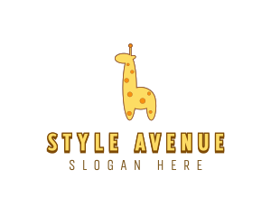 Cute Giraffe Toy logo design