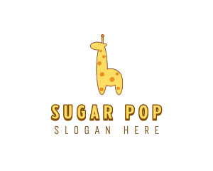 Cute Giraffe Toy logo design