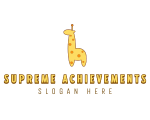 Cute Giraffe Toy logo design