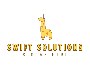 Cute Giraffe Toy logo design