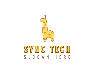 Cute Giraffe Toy logo design