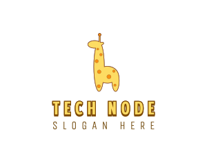 Cute Giraffe Toy logo design