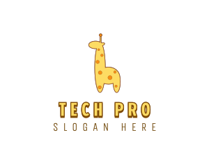 Cute Giraffe Toy logo design