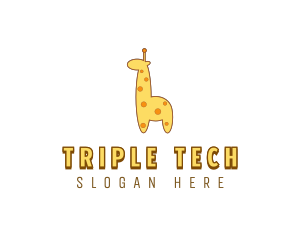 Cute Giraffe Toy logo design