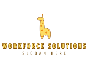 Cute Giraffe Toy logo design