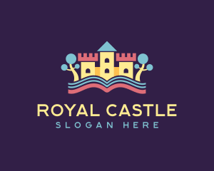 Learning Kindergarten Castle logo design