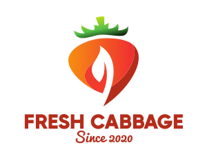 Fresh Organic Carrot logo design