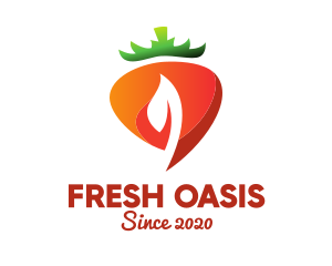 Fresh Organic Carrot logo design