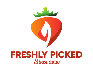 Fresh Organic Carrot logo design