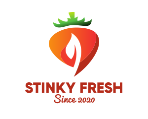 Fresh Organic Carrot logo design