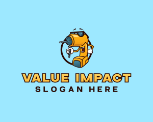 Construction Power Tool Drill logo