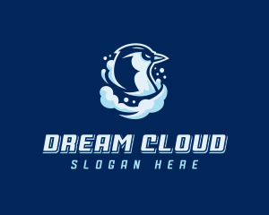 Bird Vaping Cloud logo design