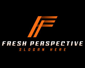 Modern Logistics Letter F logo